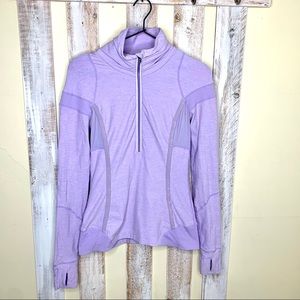 Lululemon Light Purple 1/2 Zip Pullover Cold Hands